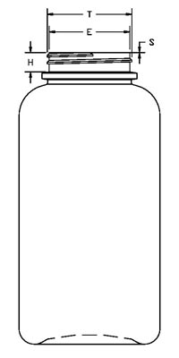 750CC WHITE PHARMA ROUND HDPE WITH 53-400 NECK FINISH