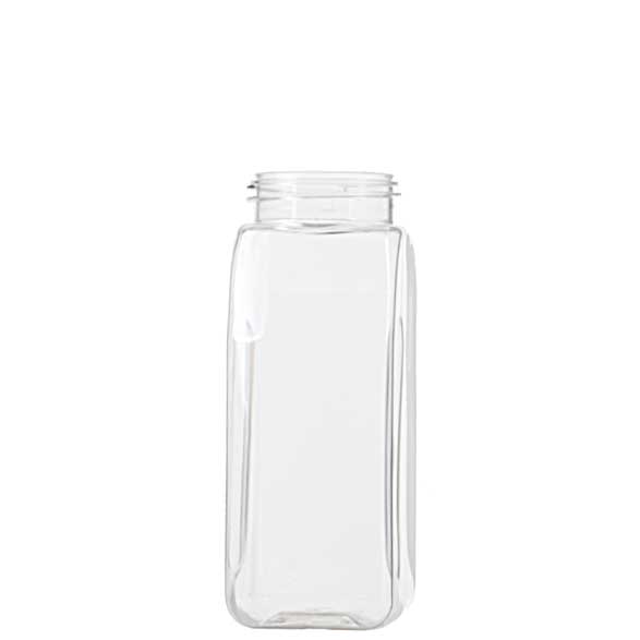 16OZ CLEAR PINCHED GRIP OBLONG PET WITH 53-485 NECK FINISH-detail image