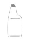 24OZ NATURAL SPRAYER OBLONG HDPE WITH 28-400 NECK FINISH