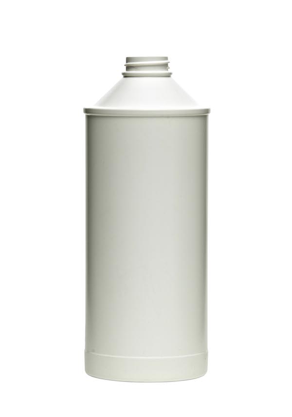 32OZ NATURAL COMPACT ROUND HDPE WITH 28-400 NECK FINISH