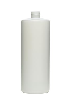16OZ WHITE REGULAR CYLINDER HDPE WITH 24-410 NECK FINISH