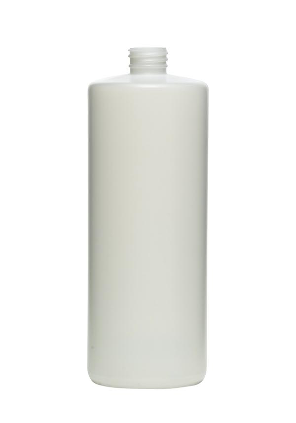 32OZ NATURAL REGULAR CYLINDER HDPE WITH 28-410 NECK FINISH
