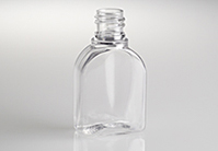 1.25OZ CLEAR TOMBSTONE SQUARE PET WITH 18-415 NECK FINISH