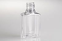 1OZ CLEAR INDENTED RECTANGULAR PET WITH 18-415 NECK FINISH
