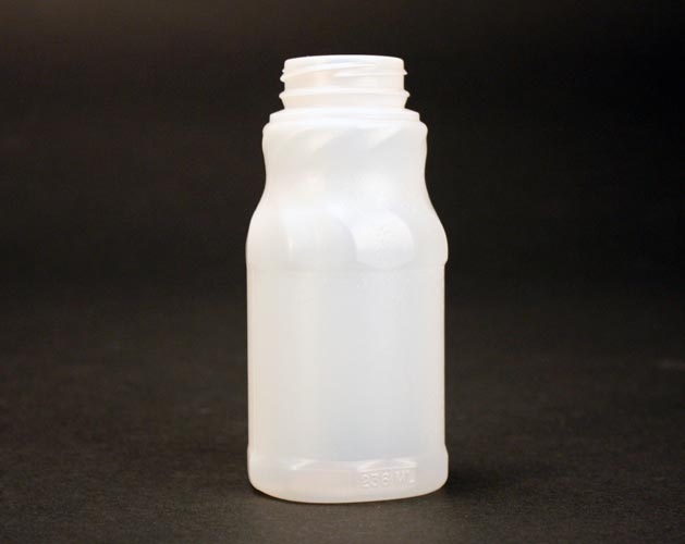 8OZ WHITE FANCY DECANTER ROUND HDPE