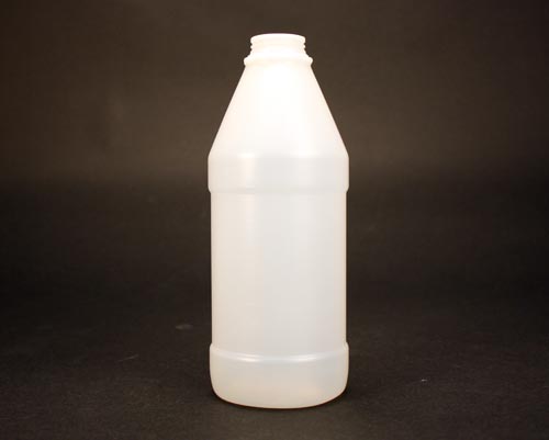 8OZ WHITE MODERN ROUND HDPE WITH 28MM NECK