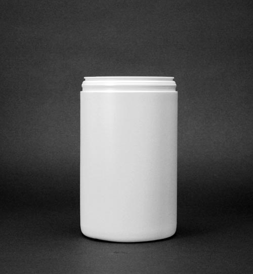 12OZ WHITE WIDE MOUTH WJ3 ROUND HDPE WITH 89-400 NECK FINISH