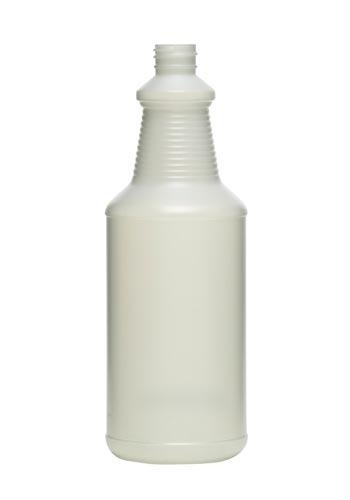 32OZ NATURAL CARAFE ROUND HDPE WITH 28-400 NECK FINISH