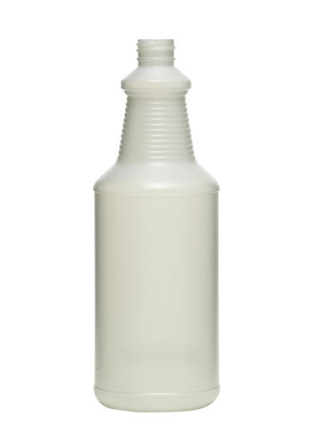32OZ NATURAL CARAFE ROUND HDPE WITH 28-410 NECK FINISH