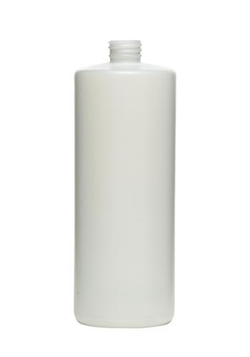 12OZ WHITE REGULAR CYLINDER HDPE WITH 24-410 NECK FINISH