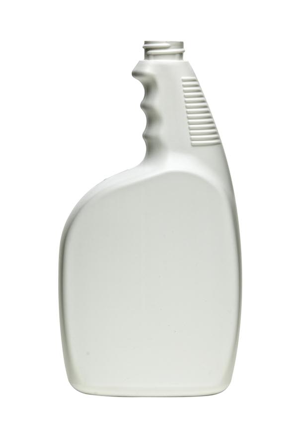 32OZ NATURAL PISTOL GRIP SPRAYER OBLONG HDPE WITH 28MM NECK