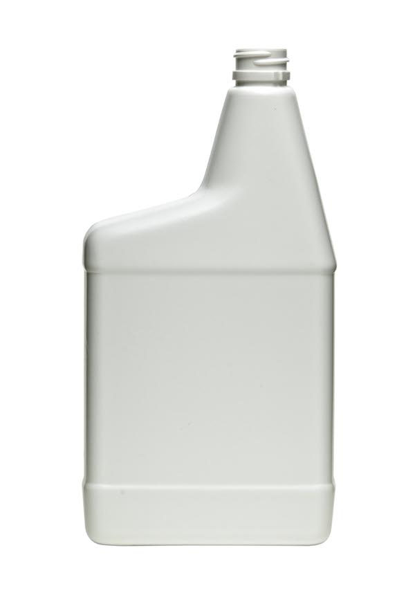 32OZ NATURAL F-STYLE SPRAYER OBLONG HDPE WITH 28-400 NECK FINISH