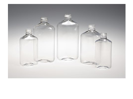 200CC CLEAR METRIC OBLONG PET WITH 24-410 NECK FINISH