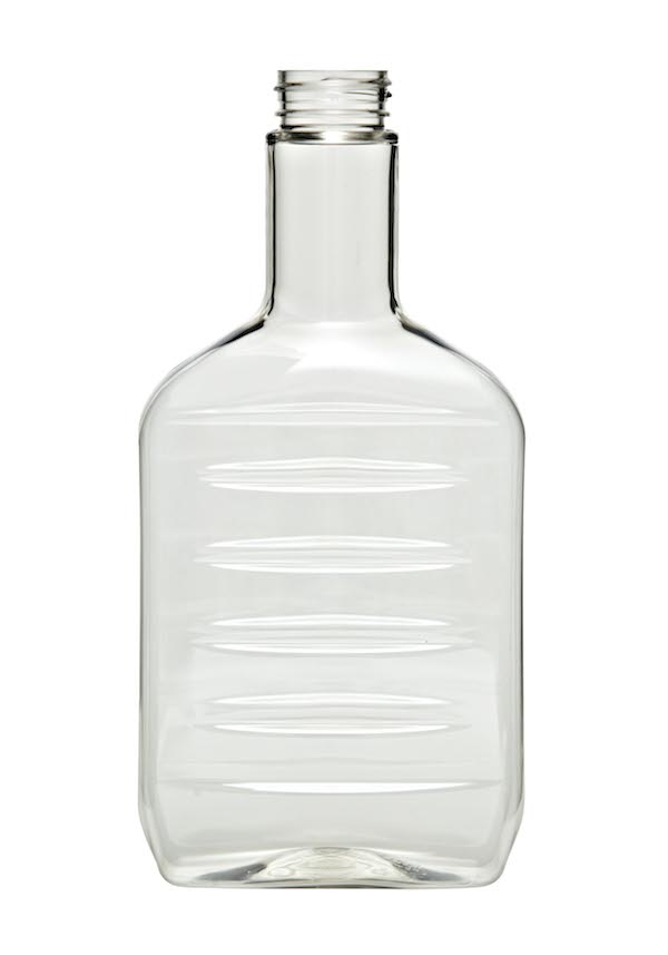 28OZ CLEAR BBQ OBLONG PET WITH 33-490 NECK FINISH