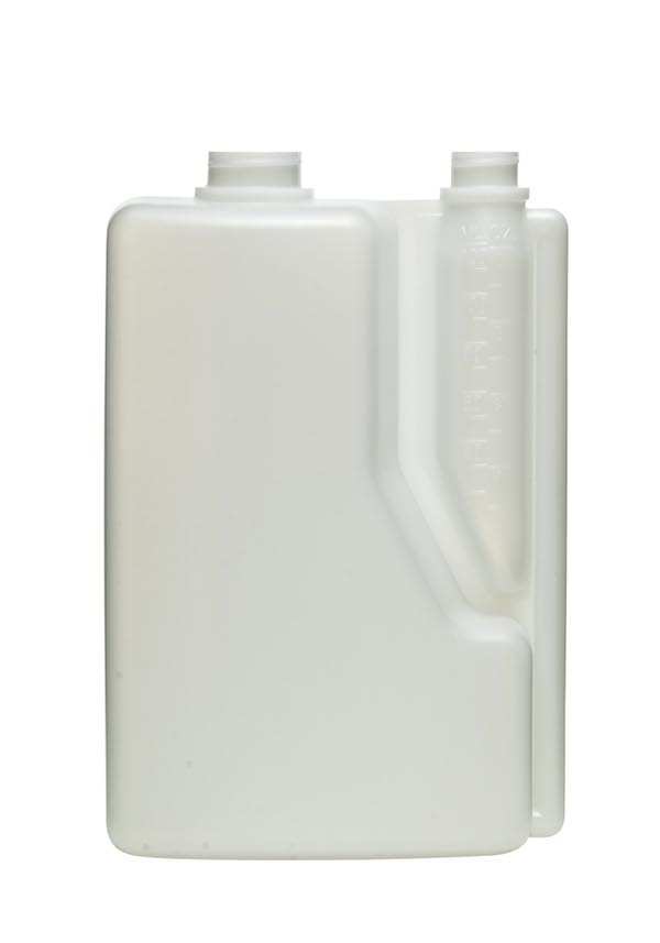 1LITER WHITE TWIN NECK BETTIX HDPE WITH 28-410 NECK FINISH