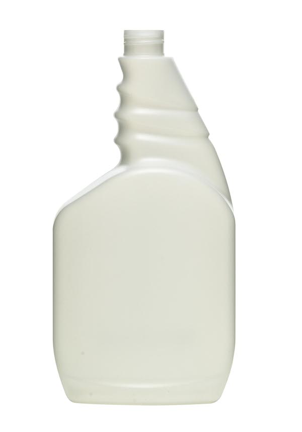33OZ WHITE PISTOL GRIP OBLONG HDPE