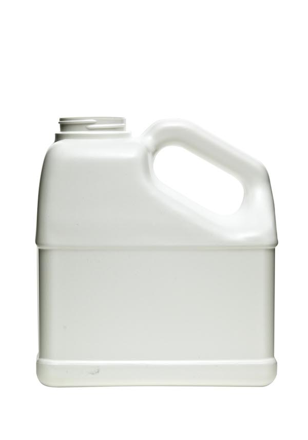 96OZ NATURAL SLANT HANDLEWARE OBLONG HDPE WITH 63-400 NECK FINISH