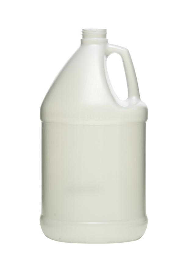 1GALLON NATURAL INDUSTRIAL HANDLEWARE ROUND HDPE WITH 38MM NECK