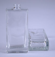 50ML FLINT GLASS HERA RECTANGULAR WITH 15MM NECK