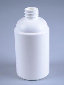8OZ WHITE ADINA ROUND HDPE WITH 28-410 NECK FINISH