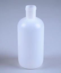 1OZ WHITE BOSTON ROUND HDPE WITH 20-410 NECK FINISH
