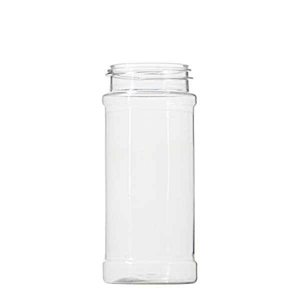 8oz Natural PP Plastic Spice Jars (Black Cap) - Natural 53-485