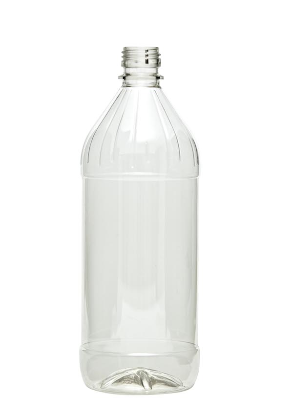 16OZ NATURAL VINEGAR ROUND PET WITH 28MM NECK