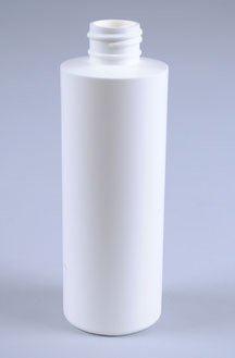 6OZ WHITE CYLINDER HDPE WITH 24-410 NECK FINISH