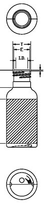 0.5OZ WHITE BOSTON ROUND LDPE WITH 15-415 NECK FINISH
