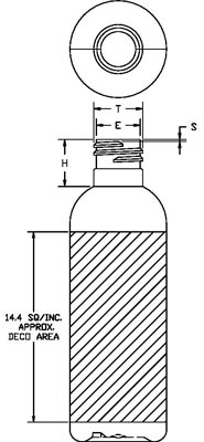 100ML BOSTON ROUND PET WITH 20-415 NECK FINISH