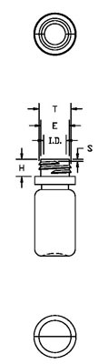 7ML WHITE BOSTON ROUND LDPE WITH 15-425 NECK FINISH