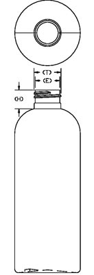 300ML WHITE BOSTON ROUND HDPE WITH 24-410 NECK FINISH