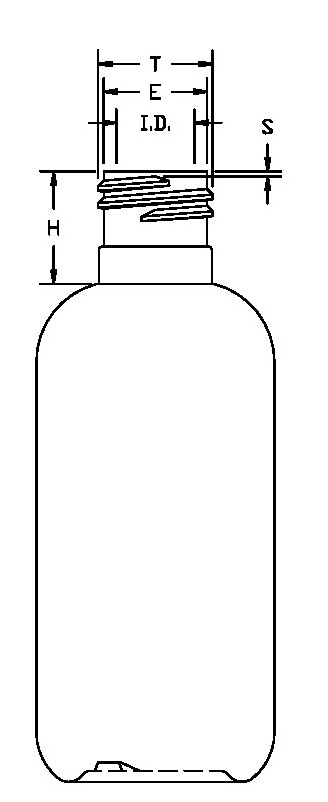 4OZ WHITE BOSTON ROUND HDPE WITH 22-415 NECK FINISH