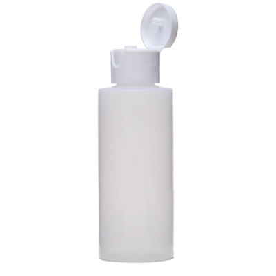 2OZ NATURAL CYLINDER ROUND LDPE PLASTIC BOTTLE -  20-410-detail image