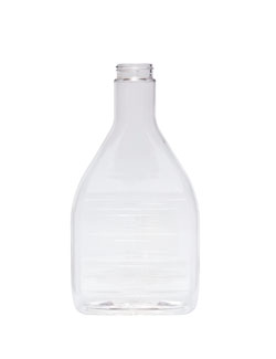36OZ CLEAR SMALL RIB-NON LATTICE OBLONG PET WITH 38-485 NECK FINISH