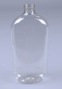 20OZ CLEAR DOMED OVAL PET WITH 28-410 NECK FINISH
