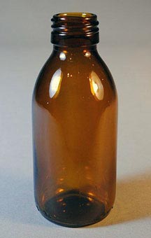 125ML NATURAL SYRUP ROUND GLASS WITH 28MM NECK