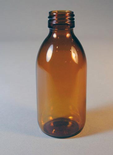 180ML NATURAL SYRUP ROUND GLASS WITH 28MM NECK