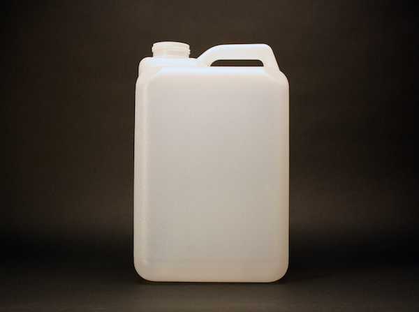 5GALLON WHITE EDIBLE OIL 35# RECTANGULAR HDPE WITH 63MM NECK