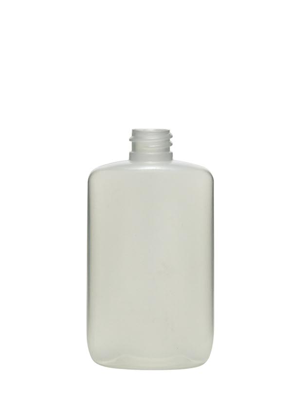 8OZ NATURAL STRAIGHT-SIDED OVAL LDPE WITH 24-410 NECK FINISH