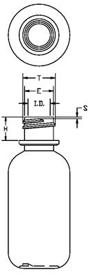 2.5OZ NATURAL STYLELINE CYLINDER HDPE WITH 24-410 NECK FINISH