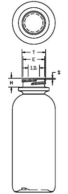 2.5OZ NATURAL STYLELINE CYLINDER HDPE WITH 24-410 NECK FINISH