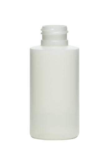 3OZ NATURAL STYLELINE CYLINDER HDPE WITH 24-410 NECK FINISH
