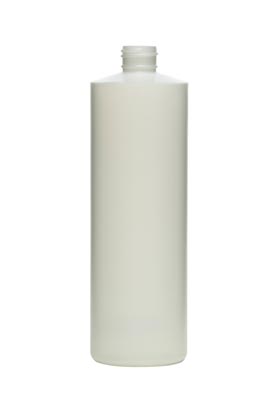 16OZ NATURAL STYLELINE CYLINDER HDPE WITH 24-415 NECK FINISH