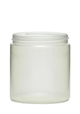 16OZ WHITE WIDE MOUTH ROUND PP WITH 89-400 NECK FINISH