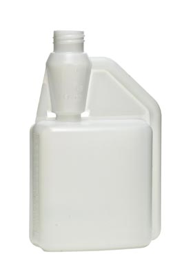16OZ NATURAL SINGLE NECK BETTIX HDPE WITH 28-410 NECK FINISH