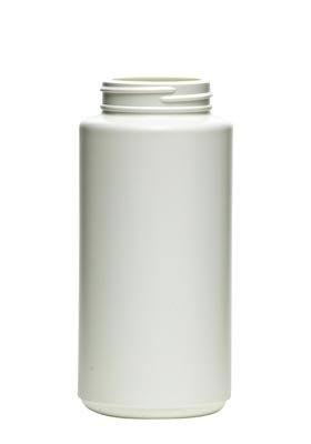 16OZ WHITE WIDE MOUTH ROUND HDPE WITH 53-400 NECK FINISH