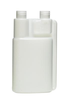16OZ NATURAL TWIN NECK BETTIX HDPE WITH 28-410 NECK FINISH