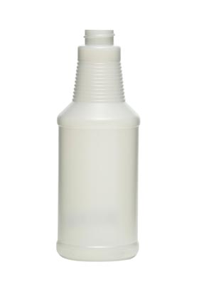 16OZ NATURAL CARAFE ROUND HDPE WITH 28-400 NECK FINISH