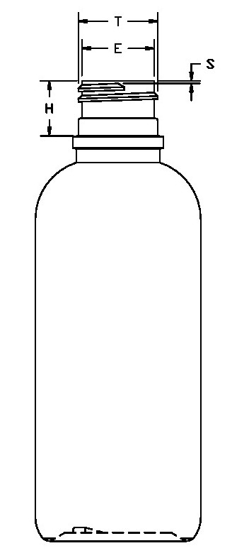 6OZ WHITE BOSTON ROUND HDPE WITH 24-410 NECK FINISH